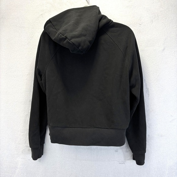 Vuori Restore 1/2 Zip Hoodie Womens Small Black Fleece Cropped Relaxed VW288 - Picture 7 of 13